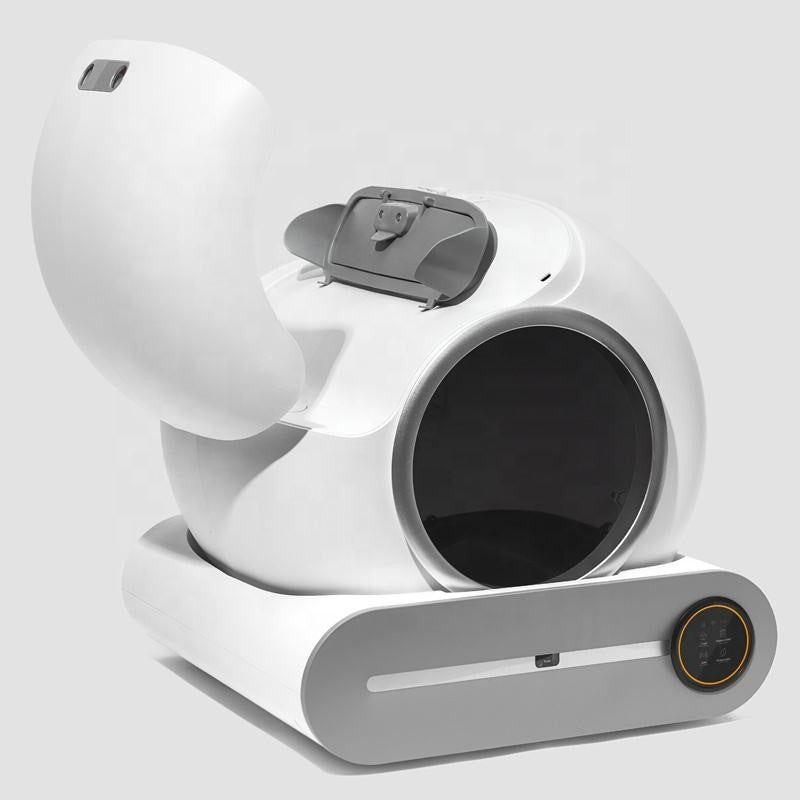 Litière automatique L'Essentielle avec le capot ouvert