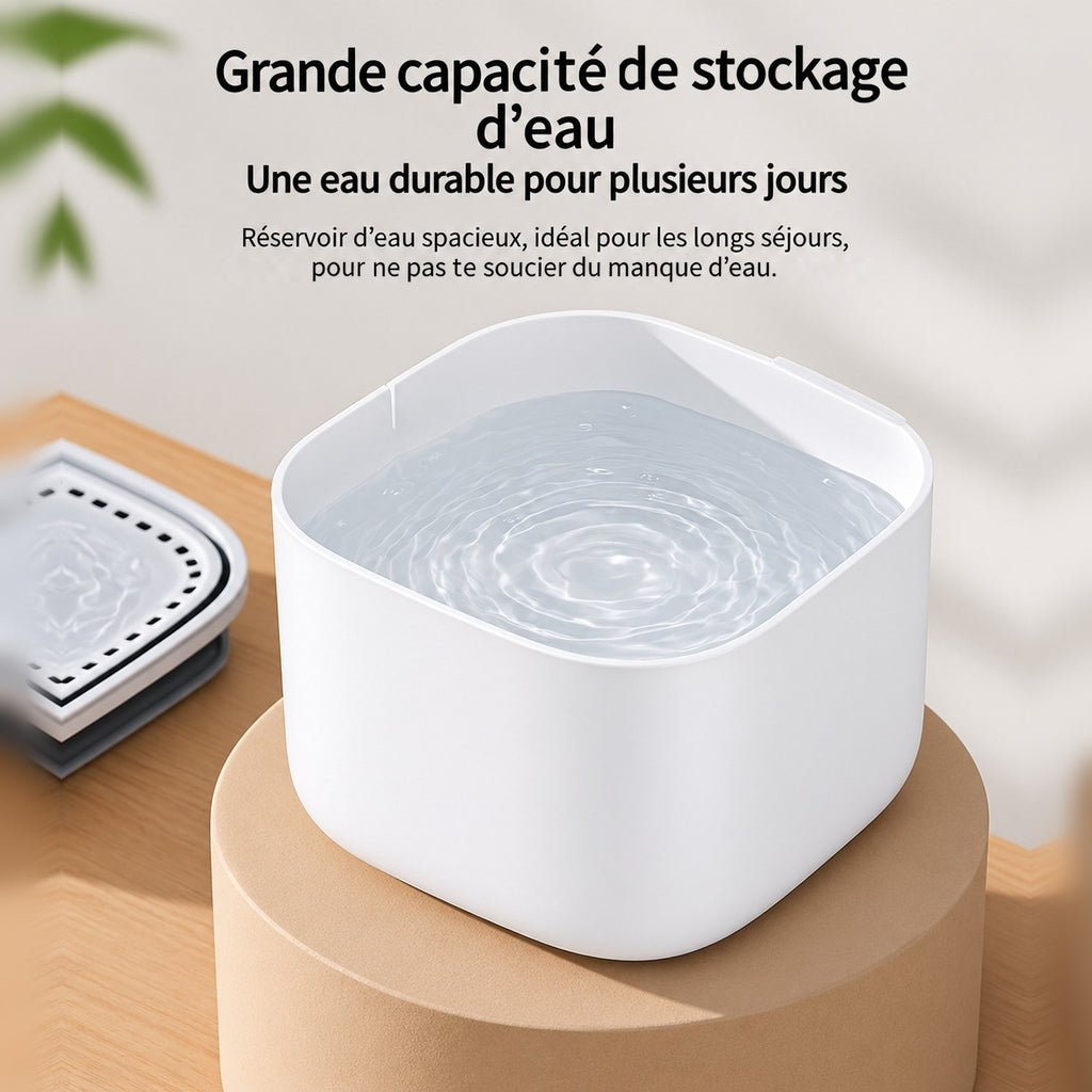 Réservoir de la fontaine Onde : grande capacité de stockage d'eau