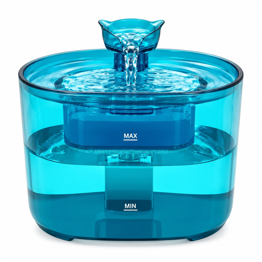 Fontaine à eau pour chat Ronron bleue