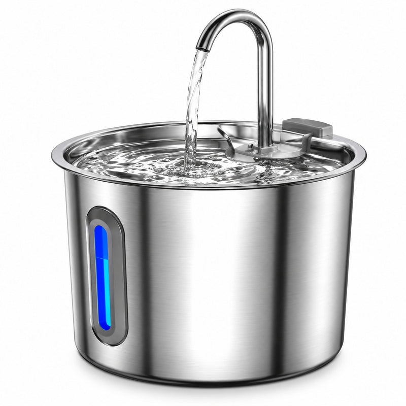 Fontaine à eau pour chat Source en inox 2,2 L avec robinet