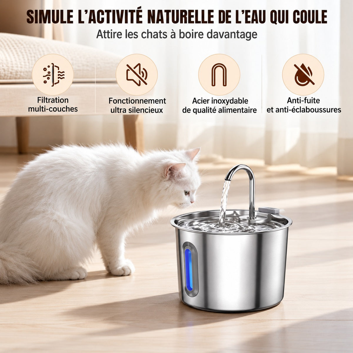 Un petit robinet qui lui donne envie de boire